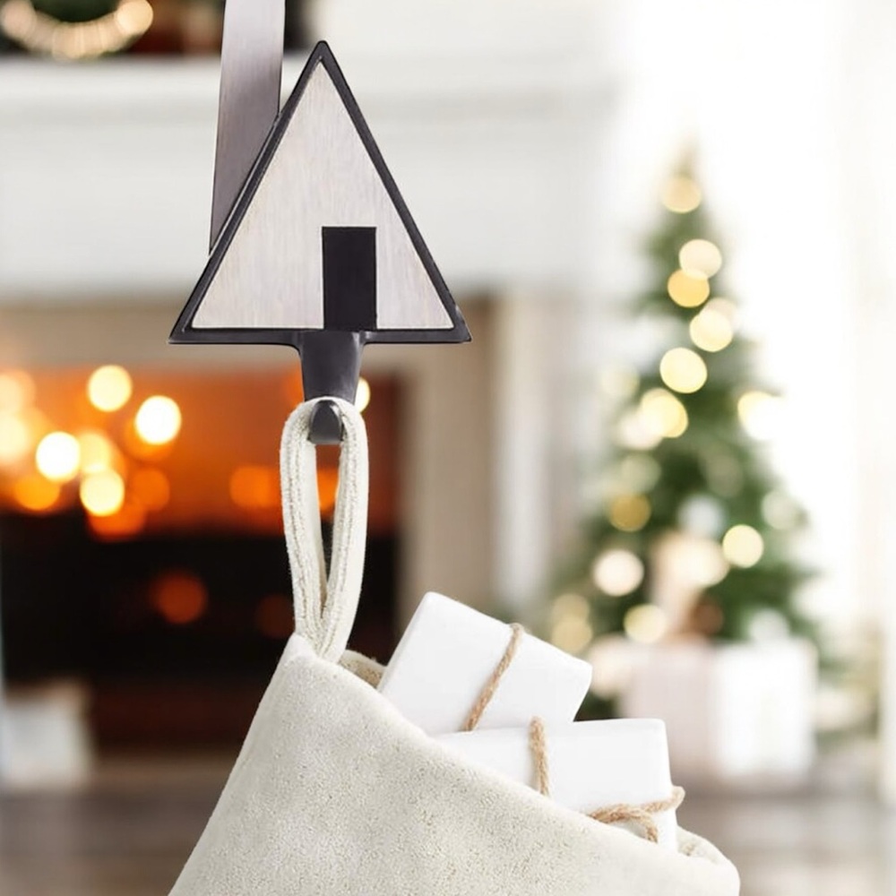 Last one! 1 Crate & Barrel Aframe chalet Kluuvi Haus Christmas Stocking holder